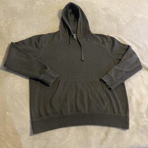 Fox Racing Hoodie Men Large Gray Sweatshirt Pullover Sweater Workout Streetwear